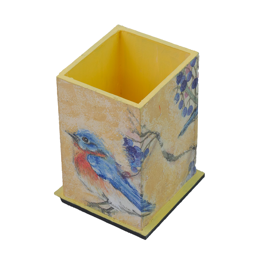 Decorative Multipurpose Pen Stand by Penkraft - Exclusively hand-painted in Decoupage art